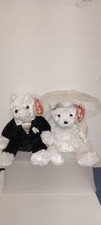 SALE TY Beanie Babies - SET OF 2 WEDDING BEARS Bride Groom - MWMTs SALE