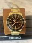RARE FIND! VINTAGE SEIKO 5 SPORTS AUTOMATIC 23 JEWELS 7S36C. Black and gold!
