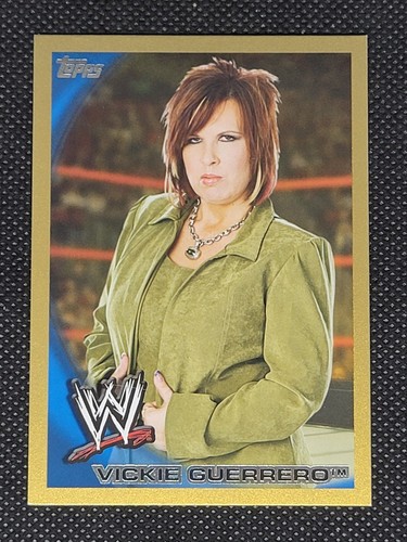 2010 WWE Topps #56 VICKIE GUERRERO Gold Border /50