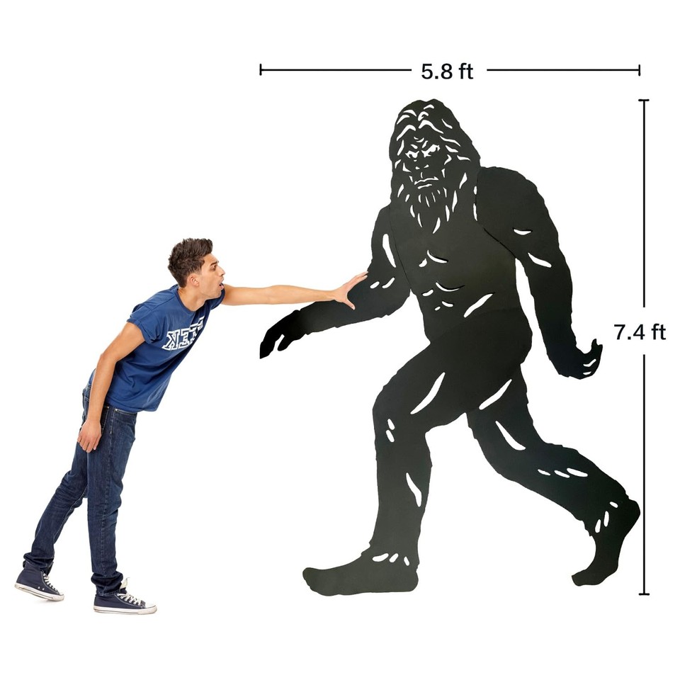 TIGGSY 7.4ft Bigfoot Metal Outdoor Decor Big Foot Sasquatch 7.4 feet ...