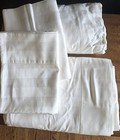 SFERRA BROS. LUXURY HOTEL COLLECTION 500 TC STRIPED COTTON SHEET SET, ITALY, NWT — photo 1