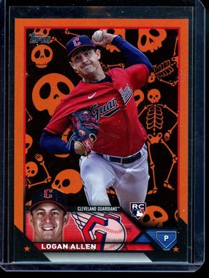 2023 Topps Update Logan Allen Jack O'Lantern Cleveland Guardians