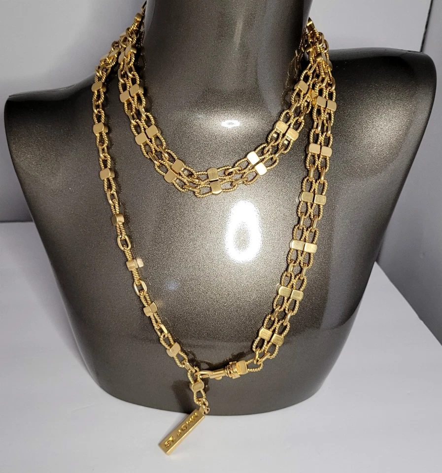 St John Chain Belt / necklace matte gold tone - Image 2 of 4