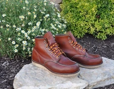 Red Wing Heritage 875 Classic Moc Toe Boots Oro Brown Leather Size 9D 9 D