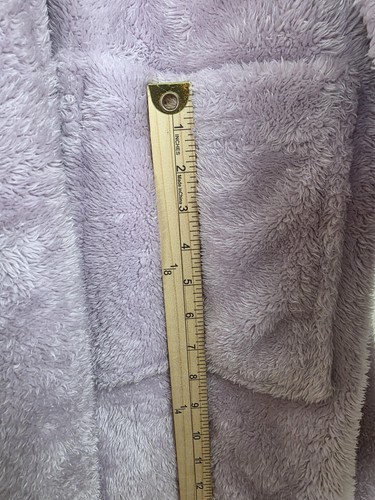 Pavilia Bath Robe Womens 2XL/3XL Lavender Plush Fleece Belted Pockets Cozy Soft - Imagen 14 de 15