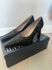 Peter Kaiser Black Leather Court Shoes Size 4.5 New In Box