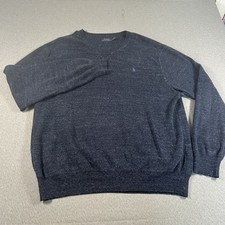 Polo Ralph Lauren Pullover Sweater Men  s 2XL Heather Blue Knit Crewneck