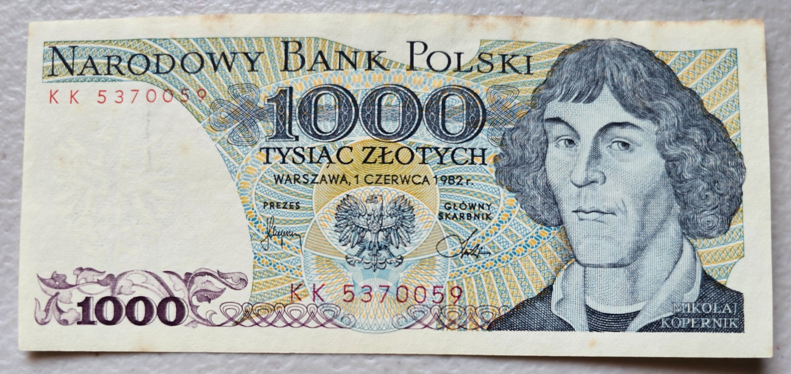 Poland 1000 Zlotych 1982