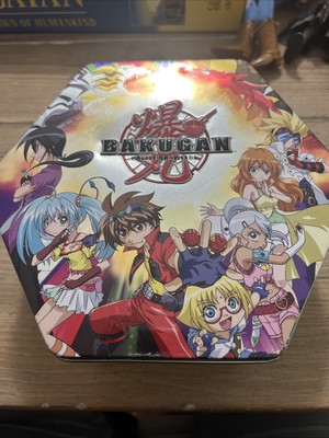 Lot of Bakugan Battle Brawlers And Metal Case Tin