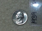 1939 WASHINGTON QUARTER UNCIRCULATED