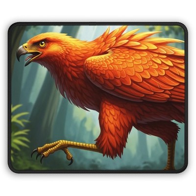 Orange Raptor Gaming Mouse Pad