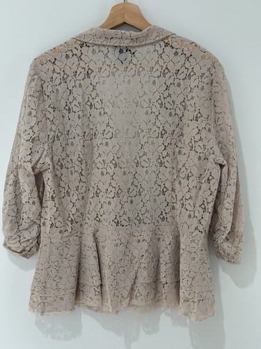 Apostrophe Jacket Womens XL Dusty Pink Lace Romantic Fairy Cottagecore Boho - Foto 2 di 9