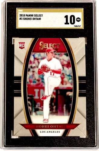 2018 Select Shohei Ohtani Rookie  #3 SGC 10 GOLD LABEL PRISTINE POP 1