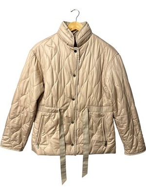 Kate Spade Steppjacke Damen XS Beige Polyester Druckknopftaschen