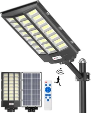 SL-8600W Solar Street Light Outdoor, Wide Angle 680000LM Commercial Parking Lot 