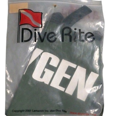 Dive Rite Oxygen Tank Cover Small Green SCUBA Diving O2 Safety Tank Wrap GM2788