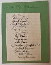 Celtic FC Autographs 1946/47