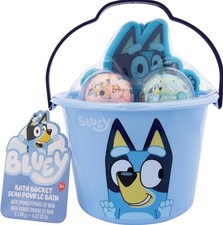 BLUEY Bath Bomb Bucket Sponge, Bucket, 2 Bombs  BBC LUDO Blue