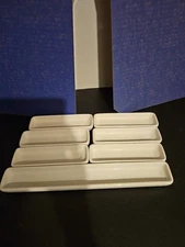 Pampered Chef Simple Additions White Hospitality glazed ceramic 7 pc set