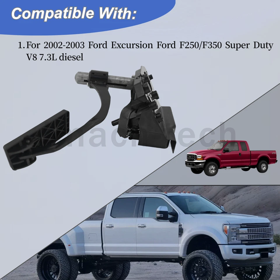 Pedal de acelerador ajustable para Ford Excursion F250/F350 Super Duty 2002-03 Foto 4 de 4