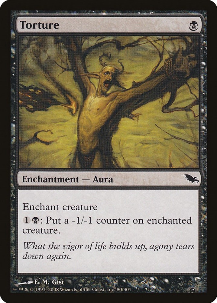 Torture - 80 - LP - Common - Shadowmoor-Magic