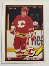 1991-92 O-Pee-Chee #482 Sergei Makarov Calgary Flames