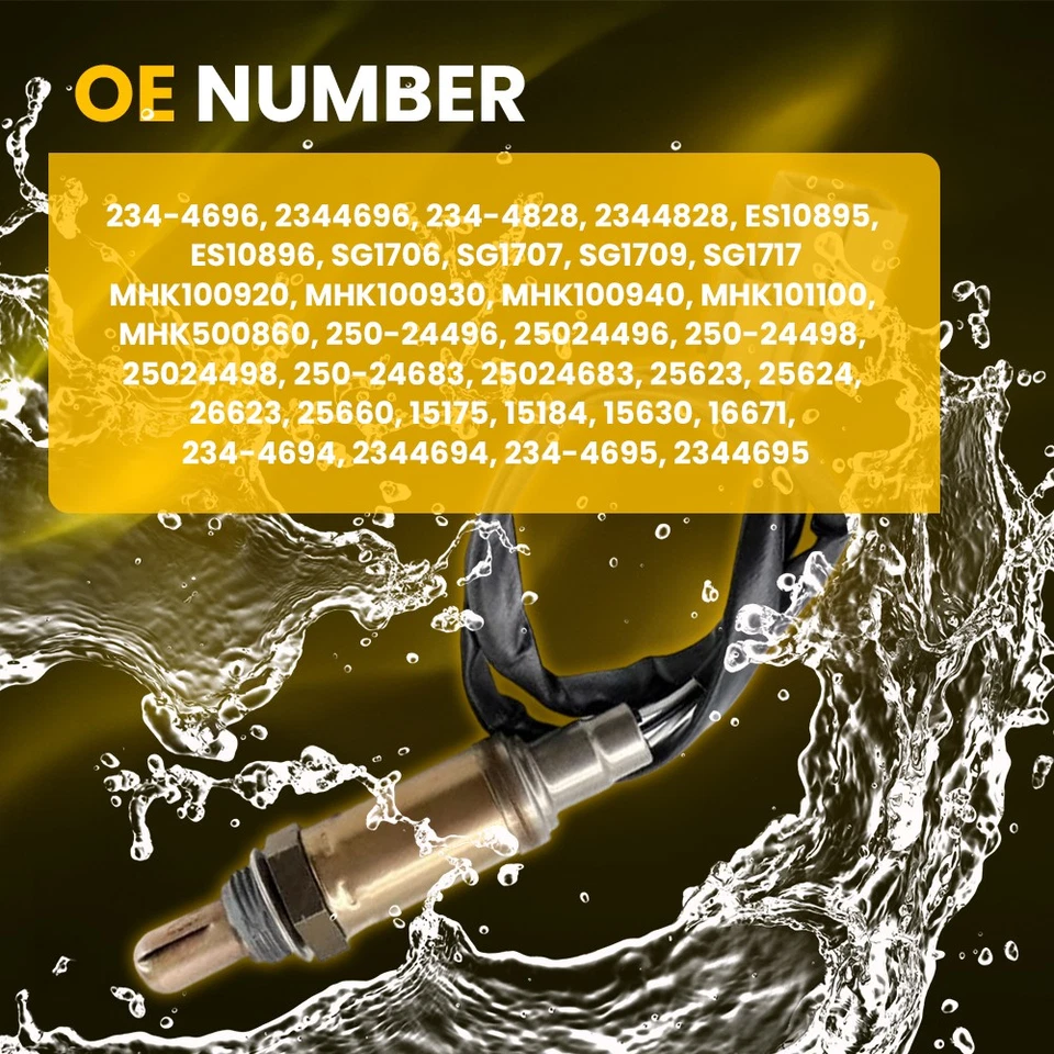 4pcs For 1999-2004 Land Rover Discovery Upstream Downstream Oxygen Sensor O2 EE - Image 3 of 4