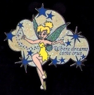 Disney Parks Trading Tinkerbell Pixie Dust Where Dreams pin
