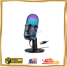 Gaming Microphone, USB Computer Microphone for PC, Mac, PS4/5, Condenser Podcast