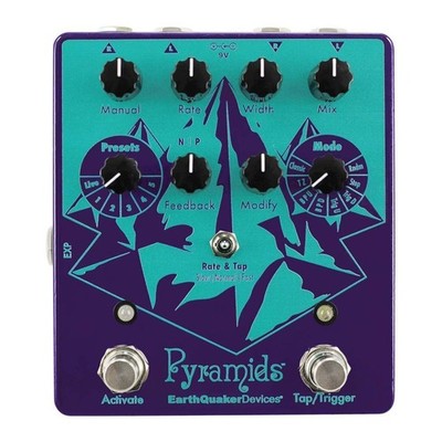 Earthquaker Devices Pyramids Stereo Flanging Device Guitar Effects Pedal TONE