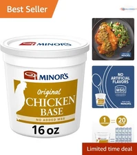 Chicken Base and Stock 16oz No MSG Soup Broth Gravy Sauces