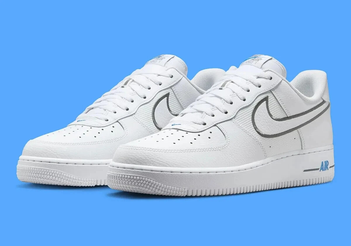 Nike Air Force 1  LOW 鶴 Nike Air Force 1 '07 Casual Shoes White / Grey / Red Sz 14