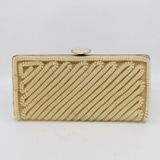 Vintage 1940s TELEPHONE CORD purse / clutch / bag - made by KE MUNRO - mcm