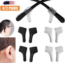 8  Anti Slip Glasses Ear Hooks Tip Eyeglasses Grip Temple Holder Silicone USA