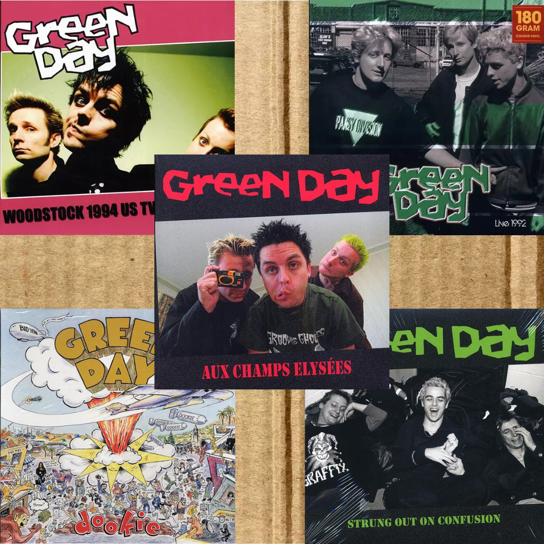 Green Day Vinyl Lot of 5 LPs – Woodstock '94, Dookie, Live 1992