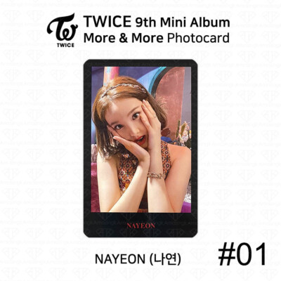 TWICE 9th Mini Album More And More Official Photocard Nayeon