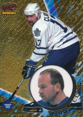 1997-98 Pacific Invincible #136 WENDEL CLARK - Toronto Maple Leafs