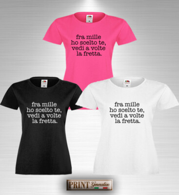 T-Shirt ICH WÄHLTE DICH SIEHST DU DIE EILE Damen Shirt Schriftzug Spruch Lustig