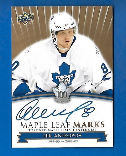 2017-18 TORONTO MAPLE LEAFS CENTENNIAL LEAF MARKS AUTOGRAPH & AKA CARD SEE LIST - Picture 64 of 91