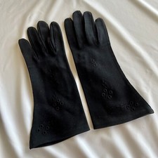 Black Made in Western Germany MCM Vintage MicroSuede Wear Right Womens Gloves