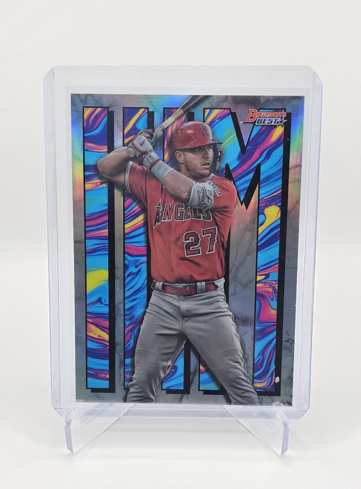 Mike Trout 2023 Bowman's Best Him Insert Card #HIM-1