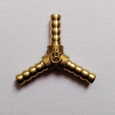 3/16'' HOSE BARB Brass Pipe 3 WAY Y Fitting Thread Gas Fuel Water Air B136