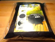 BAR-B-QUE GRILL COVER BLACK 58 INCHES WATERPROOF UV RESISTANT WITH STORAGE BAG
