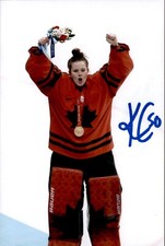 Kristen Campbell Signed 4x6 Photo Women's Hockey Team Canada / PWHL Vancouver