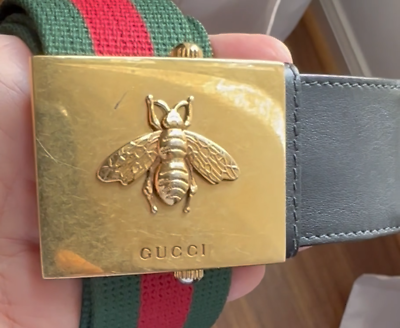Gucci Bee web belt: green & red | eBay Gucci Bee web belt: green & red | eBay