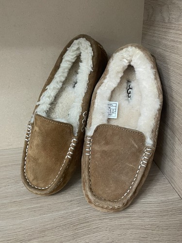 UGG Women's ANSLEY Suede Slipper Shoe CHESTNUT Brown Suede Size Uk 2.5 US 4 - Picture 12 of 12