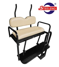 Rear Flip seat kit for Club Car Golf Cart PRECEDENT/TEMPO w/t grab bar (Buff) RF
