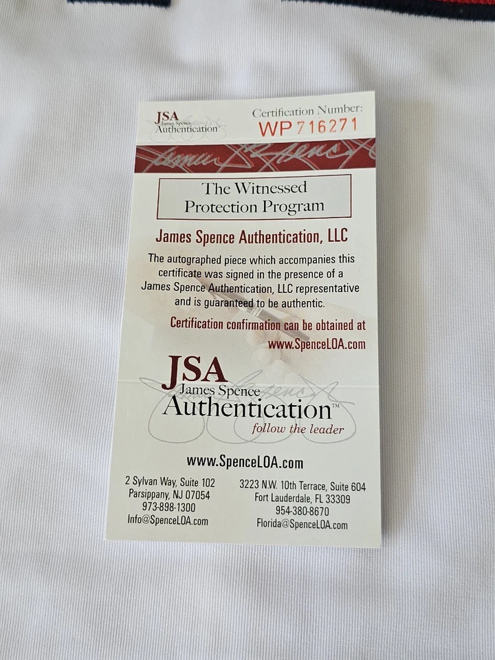 Bill White Autographed/Signed Jersey JSA COA St. Louis Cardinals - Image 4 of 4