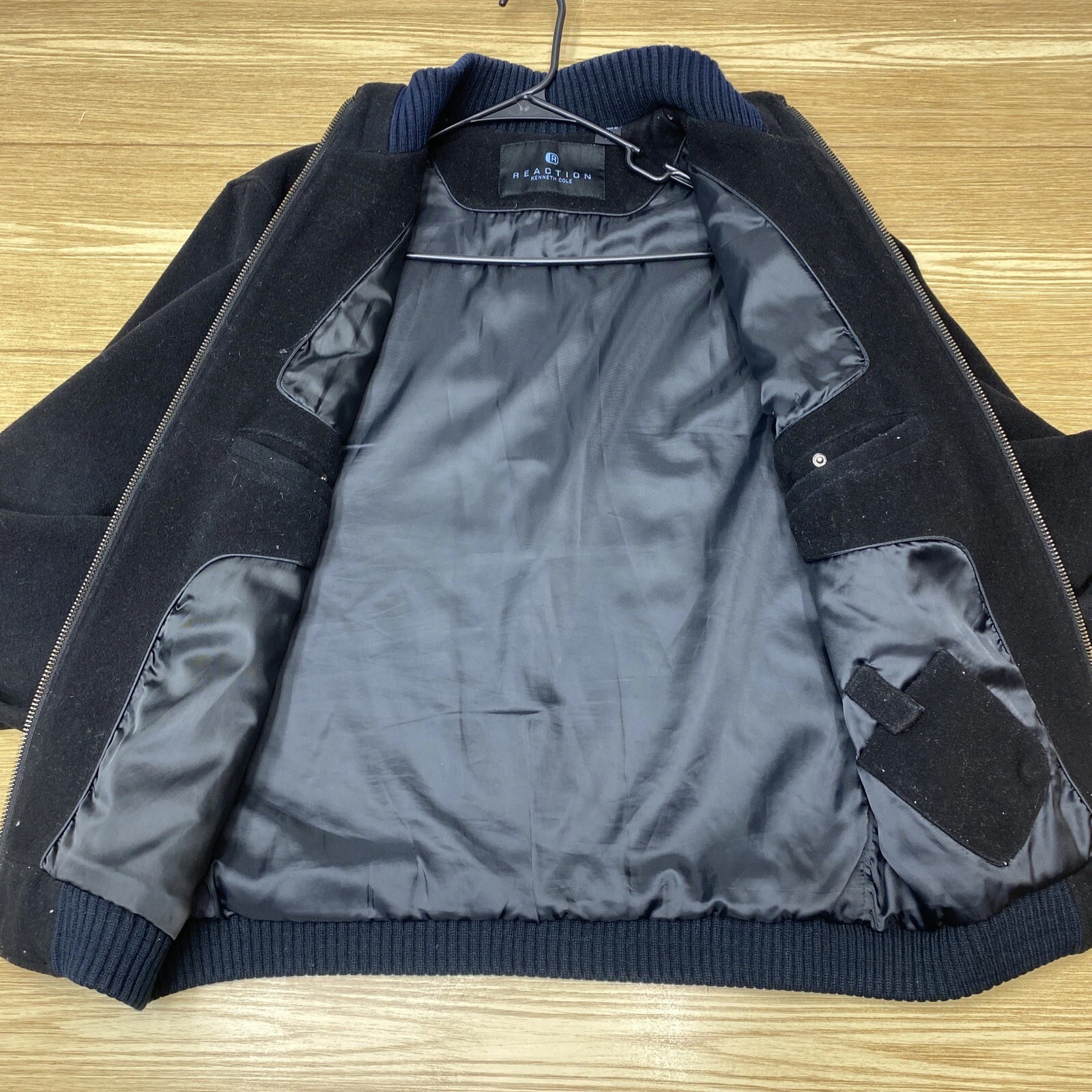 Abrigo Para Hombre Kenneth Cole Talla M Chaqueta Casual De Primavera Negro - product detail image 2