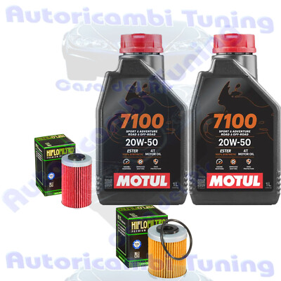 Wartungsset Motul 7100 20W50 Öl Für KTM RALLY E FACTORY 660 2006>2007